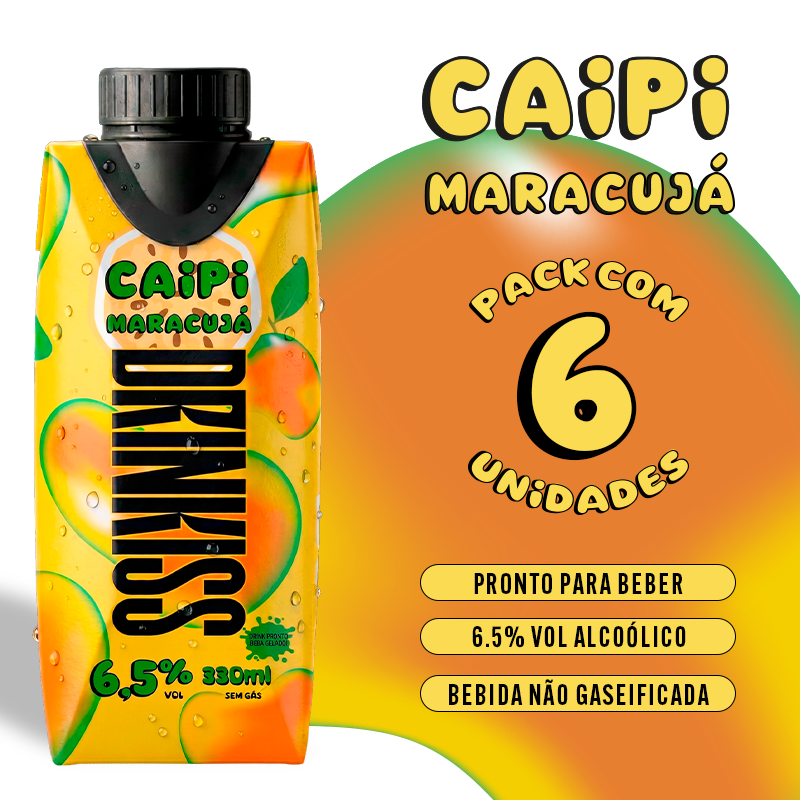 Capi Maracujá - 330 ml :: Maracujá e Vodka