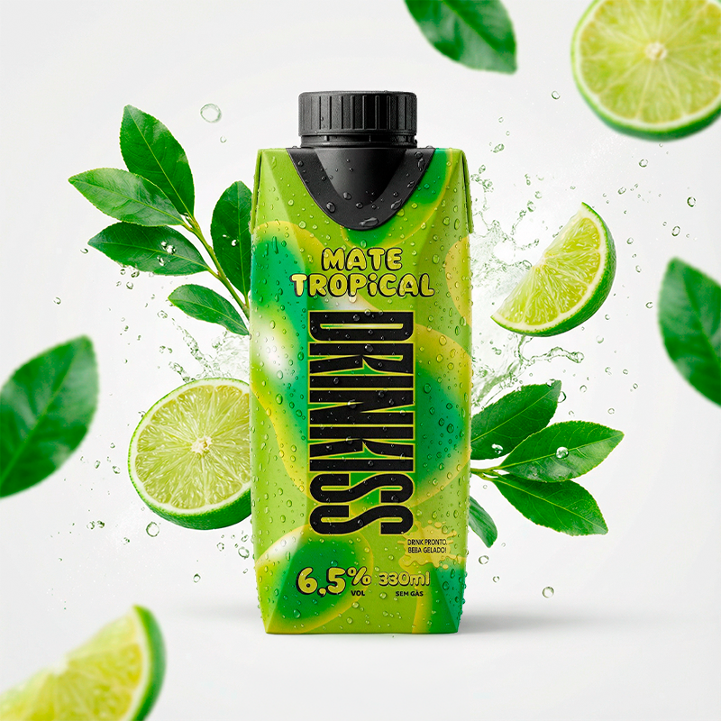 Mate Tropical - 330 ml :: Chá Mate, Limão e Vodka