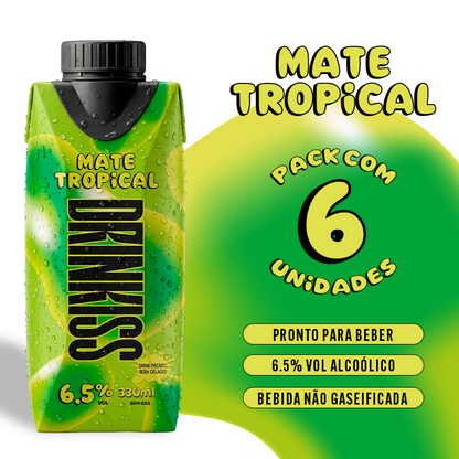 Mate Tropical - 330 ml :: Chá Mate, Limão e Vodka